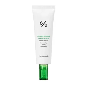 Dr.Ceuracle Tea Tree Purifine Green Up Sun SPF 50+ PA++++ / Сонцезахисний крем для нейтралізації почервонінь з екстрактом чайного дерева SPF 50+ PA++++