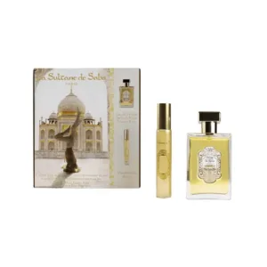 La Sultane De Saba Gift box: Perfume Musk Incense Rose + Travel Spray / Подарунковий набір: Парфумована вода "Мускус, ладан, троянда" + спрей для подорожей