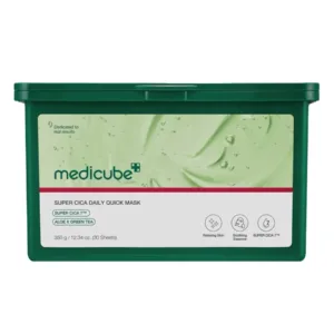 Medicube Super Cica Daily Quick Mask / Набір заспокійливих масок з центелою, алое та зеленим чаєм