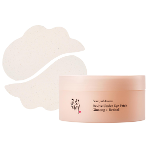 Beauty of Joseon Revive Ginseng Eye Patch 60pcs / Відновлюючі патчі під очі з женьшенем і ретиналем