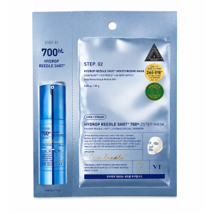 VT Cosmetics Hydrop Reedle Shot 700hL 2-Step Mask / Двоетапна тканинна маска для обличчя зі спікулами (700) для глибокого зволоження