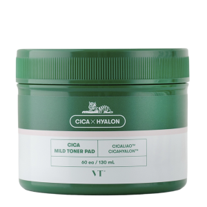 VT Cosmetics Cica Mild Toner Pad / Відлущувальні пади для обличчя із центеллою та саліциловою кислотою