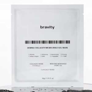 Bravity Derma Collagen Micro-hole Gel Mask / Гідрогелева маска з високим вмістом колагенової води 61%